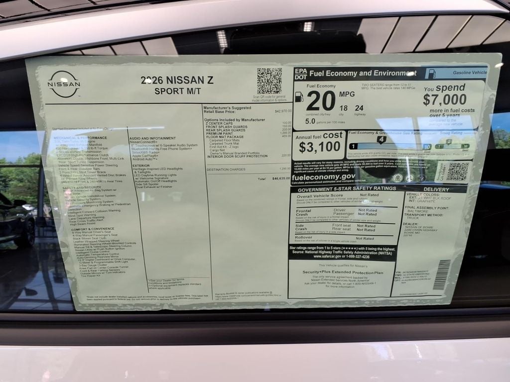 2026 Nissan Z Sport