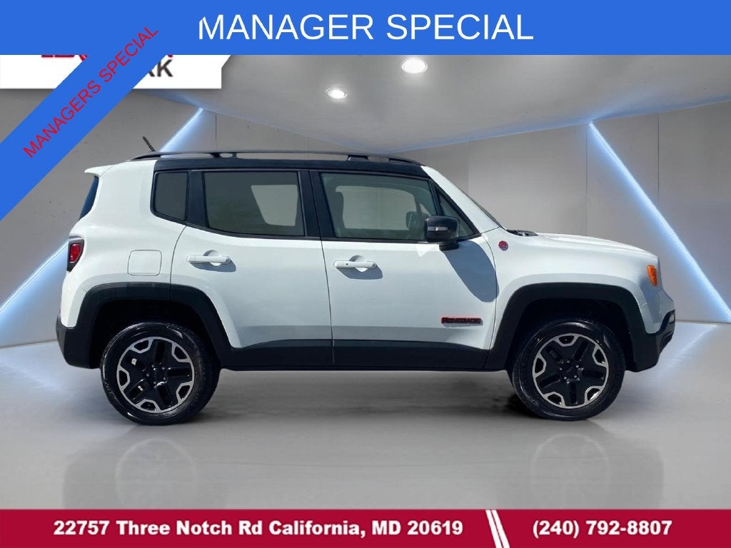Used 2016 Jeep Renegade Trailhawk with VIN ZACCJBCT1GPC64330 for sale in California, MD