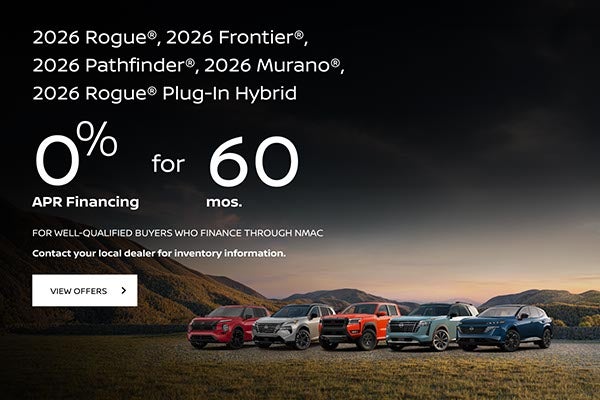 Nissan October 2026 0% APR Financing for 60 mos