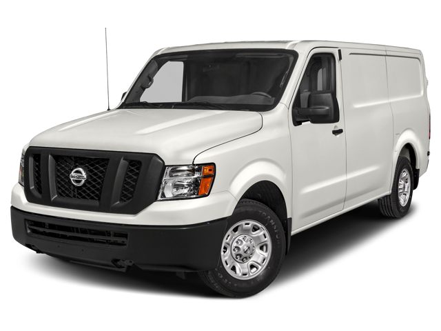 Nissan of Lexington Park in California MD front view of a white Nissan NV1500
