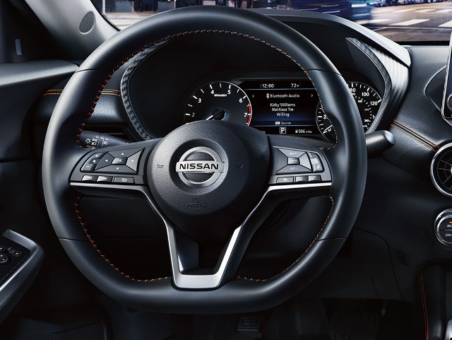 Nissan of Lexington Park in California MD close up Sentra steering wheel