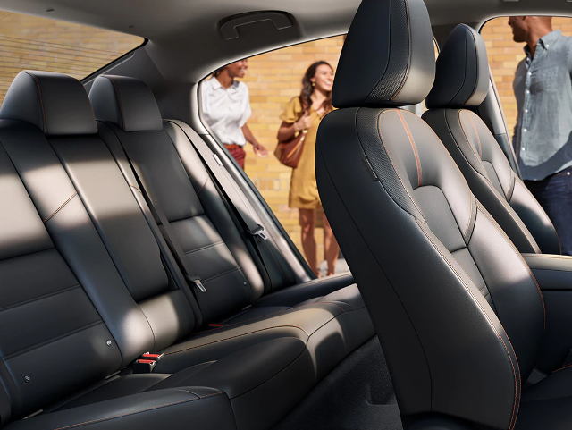 Nissan of Lexington Park in California MD close of front and rear seats of Sentra