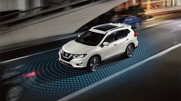 Nissan of Lexington Park in California MD SUV graphic showing sensory technology