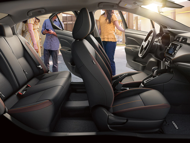 Nissan of Lexington Park in California MD Nissan Versa front and back seats