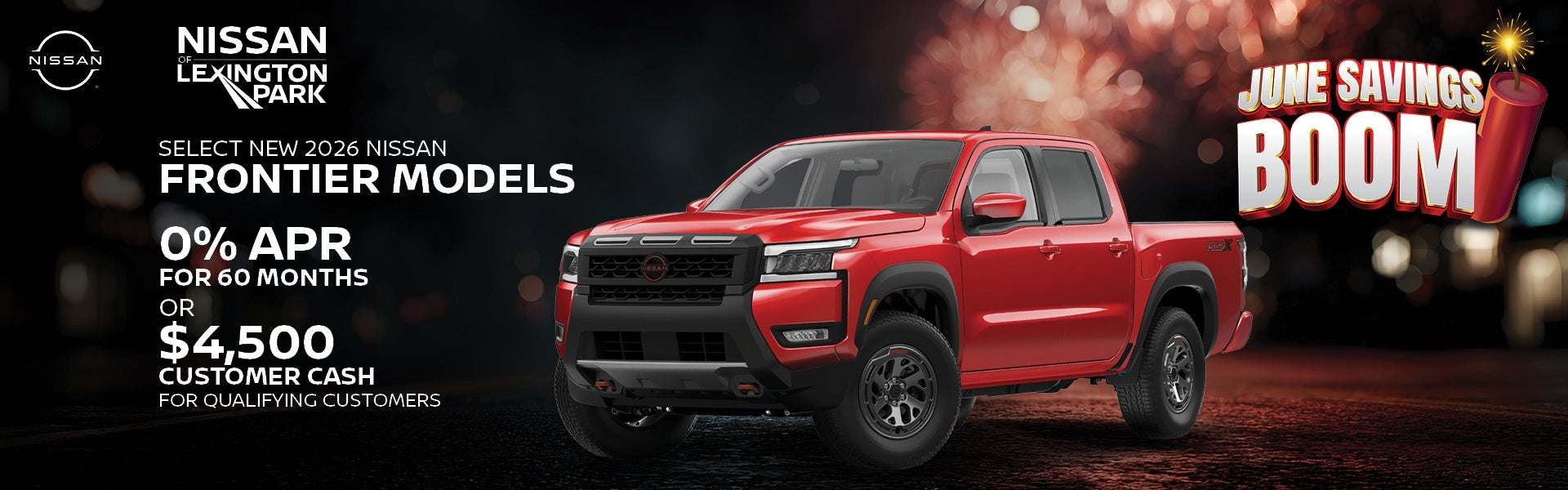 Select New 2026 Nissan Frontier Models